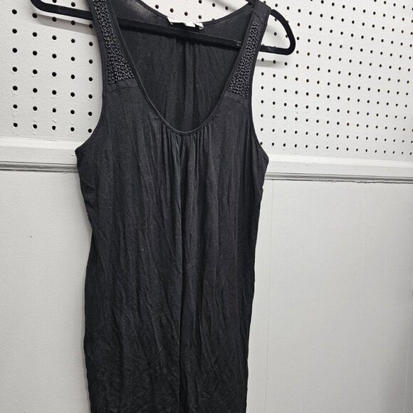 Lucy & Laurel Decorative Racerback Tank Top Women's M (Black) - Picture 2 of 9